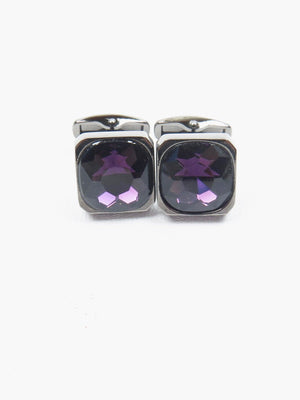 Purple Vintage Style Cufflinks - The Harlequin