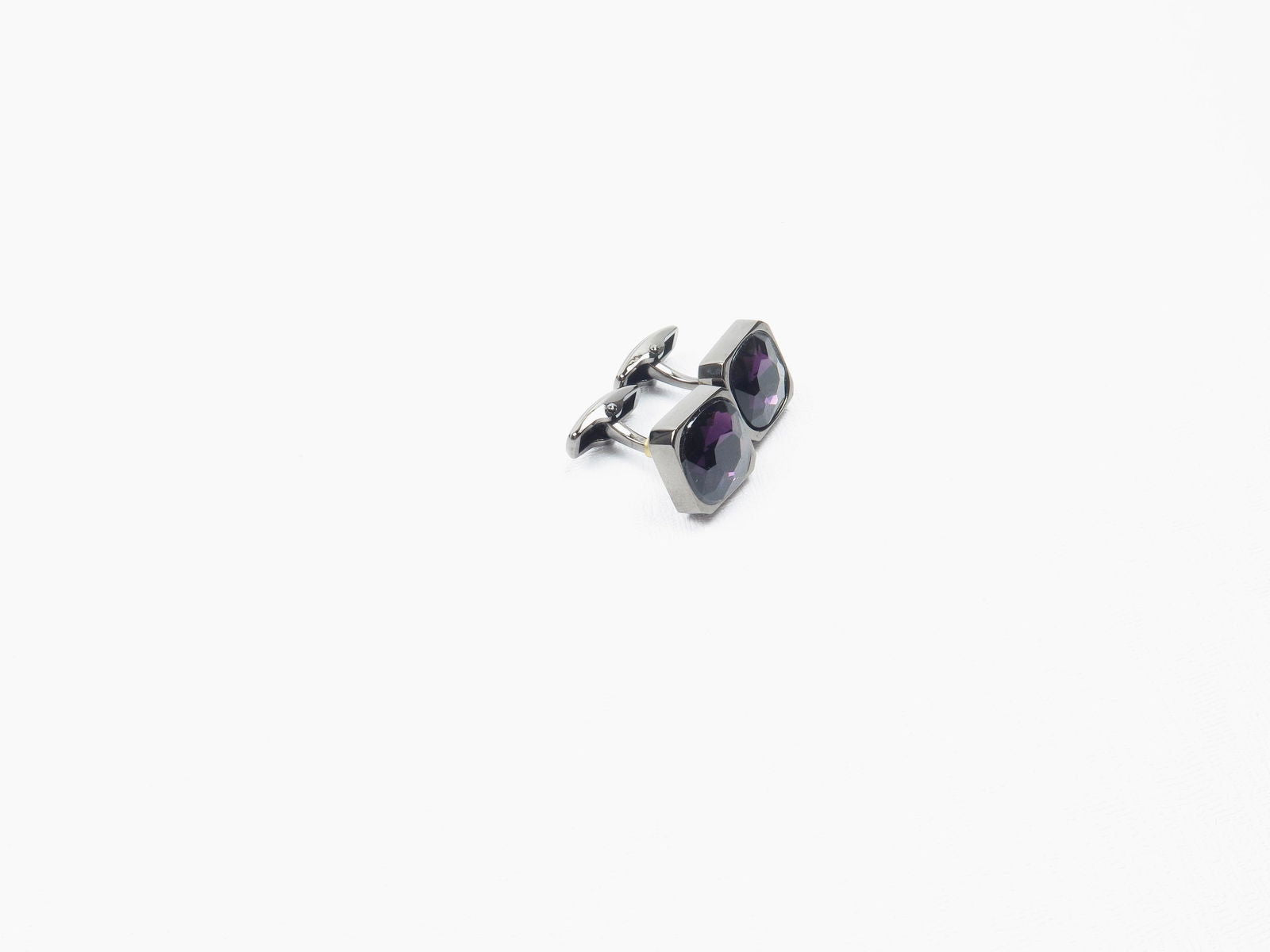 Purple Vintage Style Cufflinks - The Harlequin