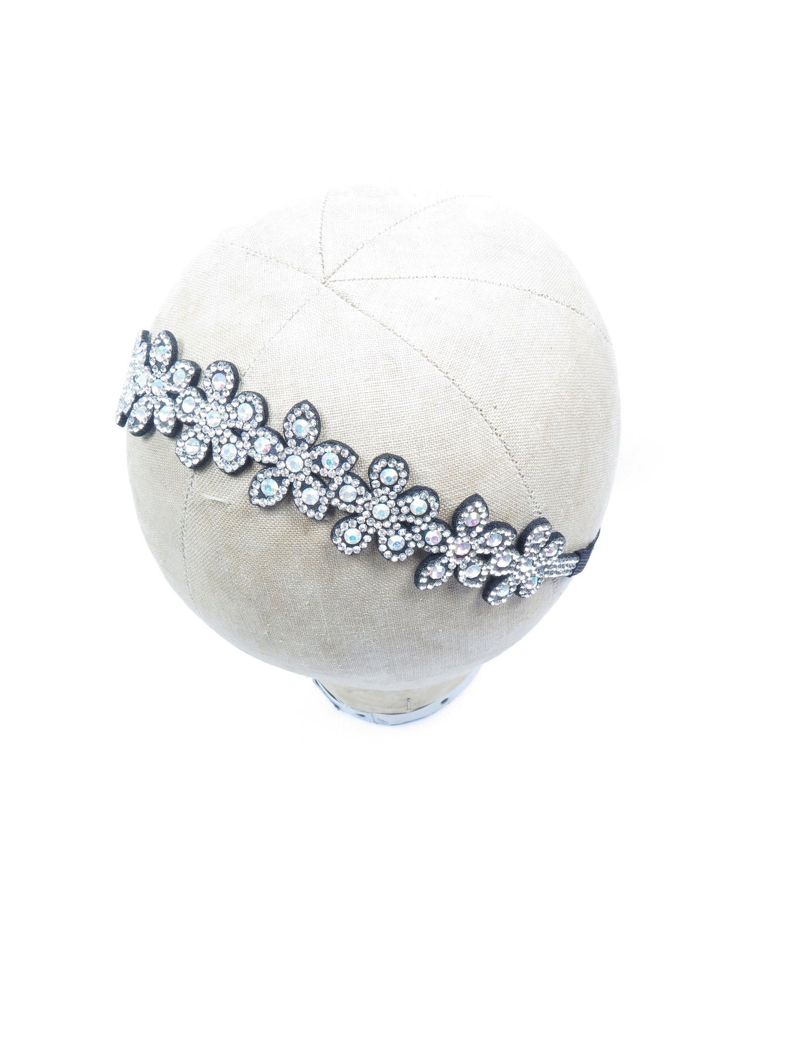 Sequin & Diamanté Floral 1920s Style Motif Hairband Head piece New - The Harlequin