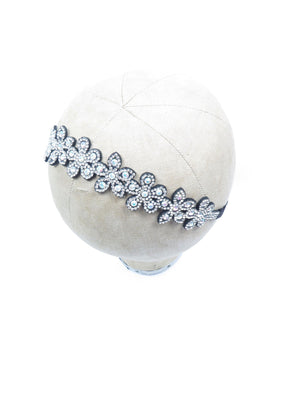 Sequin & Diamanté Floral 1920s Style Motif Hairband Head piece New - The Harlequin
