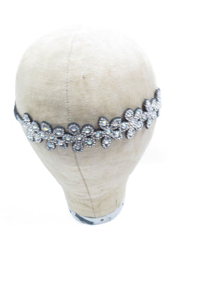 Sequin & Diamanté Floral 1920s Style Motif Hairband Head piece New - The Harlequin