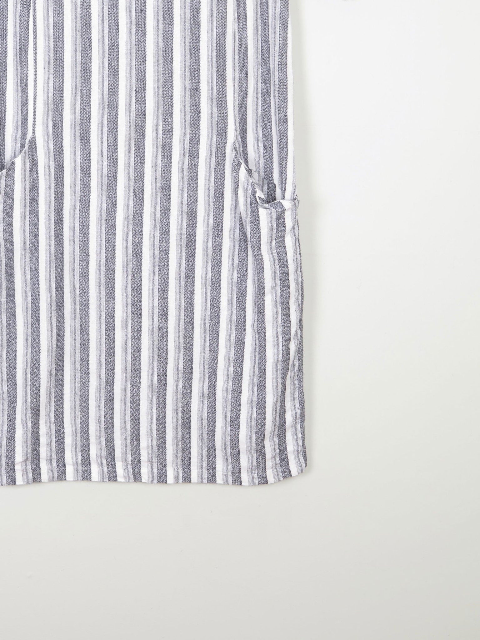 Striped Grey & Black Tunic Dress S - The Harlequin