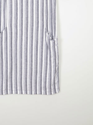 Striped Grey & Black Tunic Dress S - The Harlequin