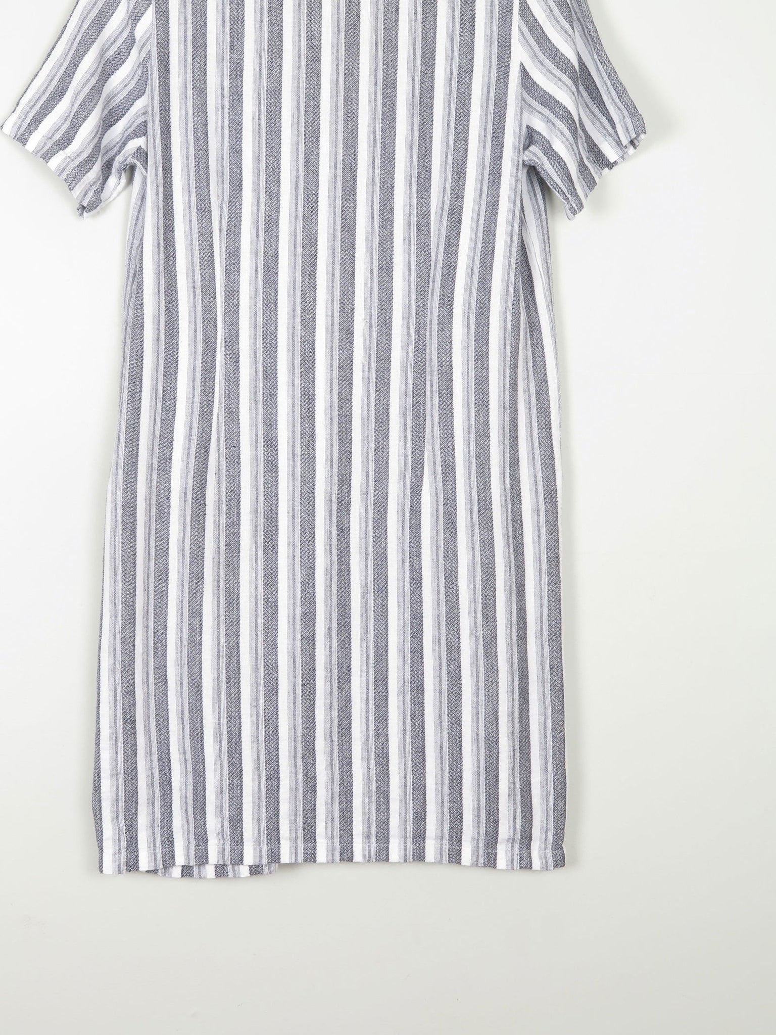 Striped Grey & Black Tunic Dress S - The Harlequin