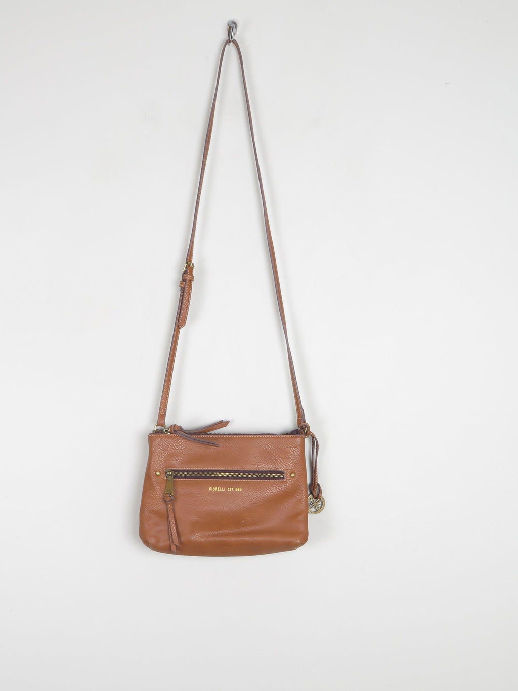 Tan Leather Vintage Fiorelli Cross Body Bag - The Harlequin