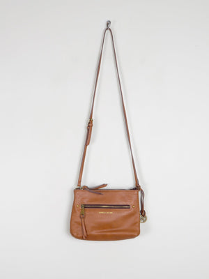 Tan Leather Vintage Fiorelli Cross Body Bag - The Harlequin