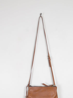 Tan Leather Vintage Fiorelli Cross Body Bag - The Harlequin