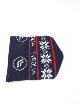 Vintage Tyrolia Ski Hat Navy & Red - The Harlequin