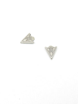VIntage Style Silver Metal Collar Tips - The Harlequin