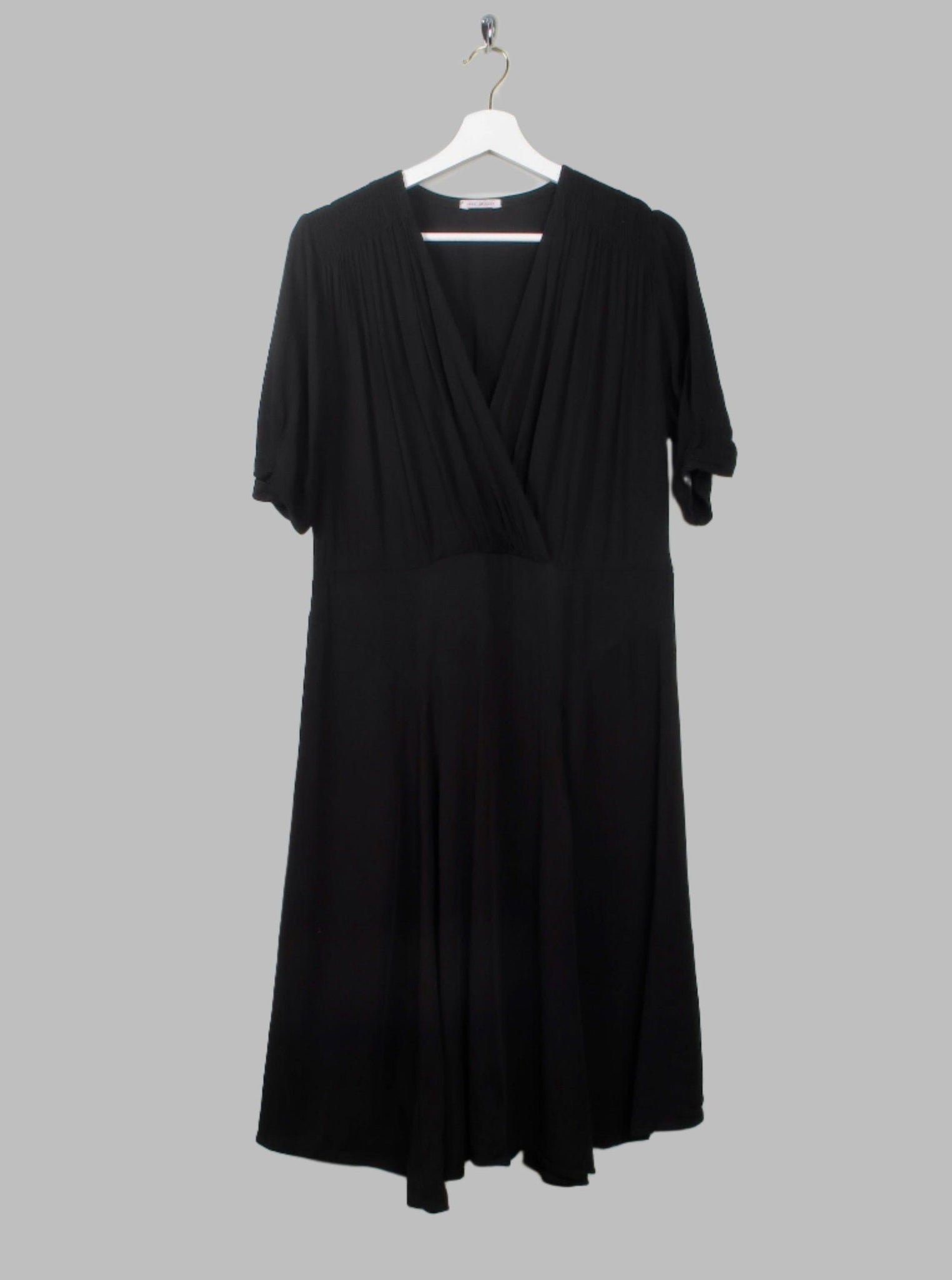 Vintage 1940s  Style Black Dress Just In Case L - The Harlequin