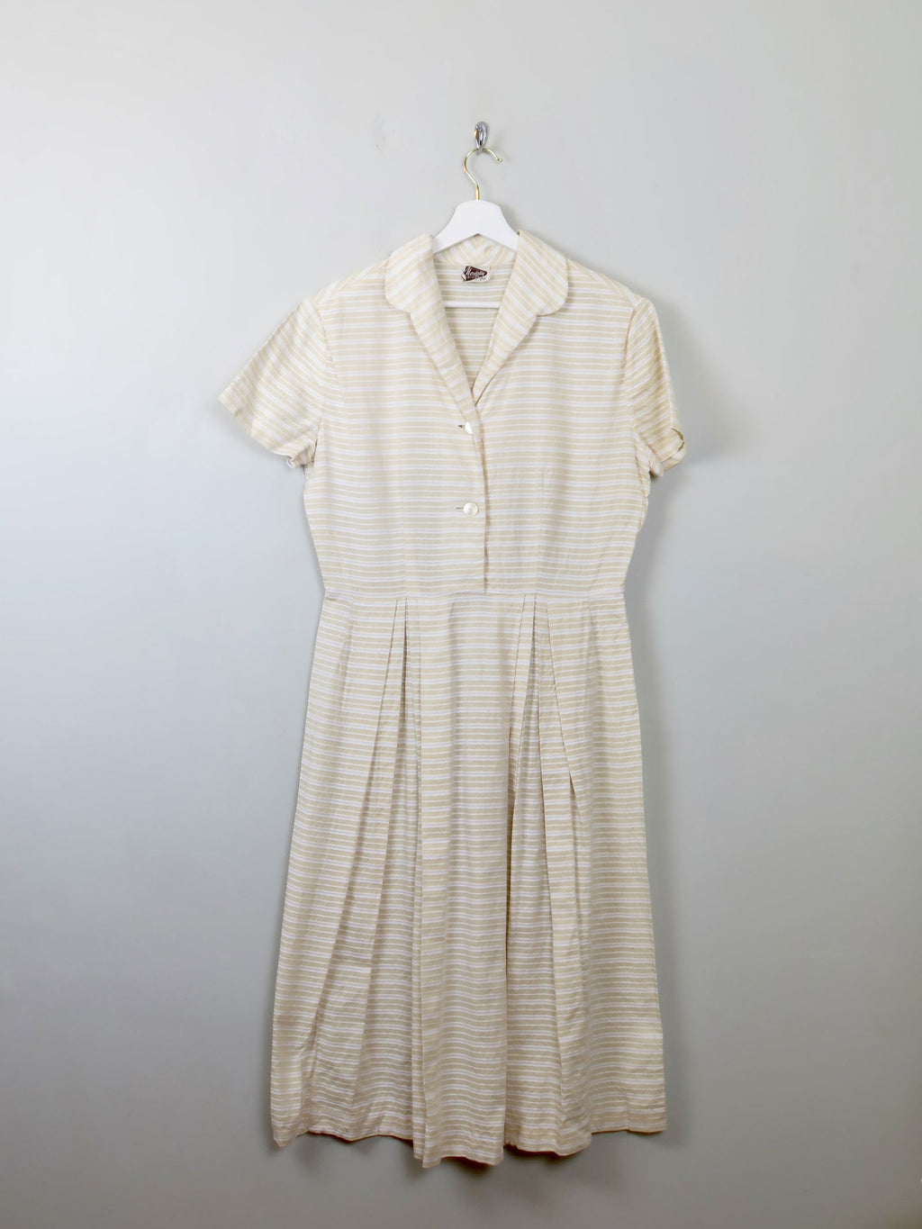 Vintage 1950s Buttermilk Dress M - The Harlequin