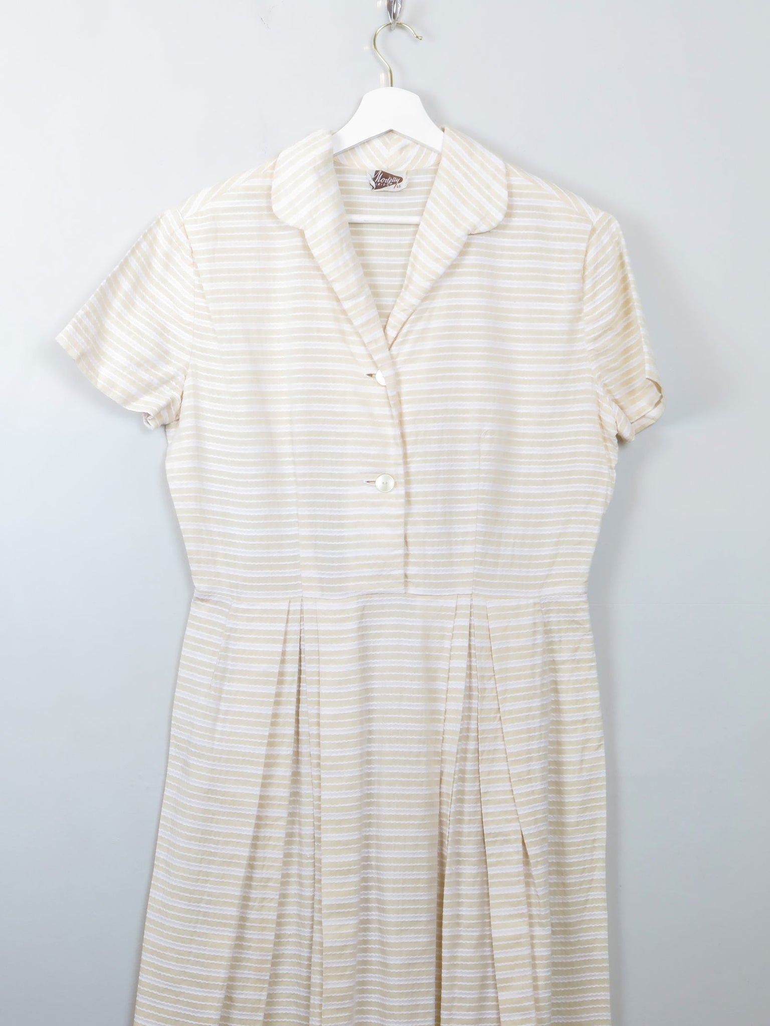 Vintage 1950s Buttermilk Dress M - The Harlequin
