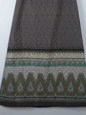 Vintage 1970s Quilted Maxi Skirt 29" W 10 - The Harlequin