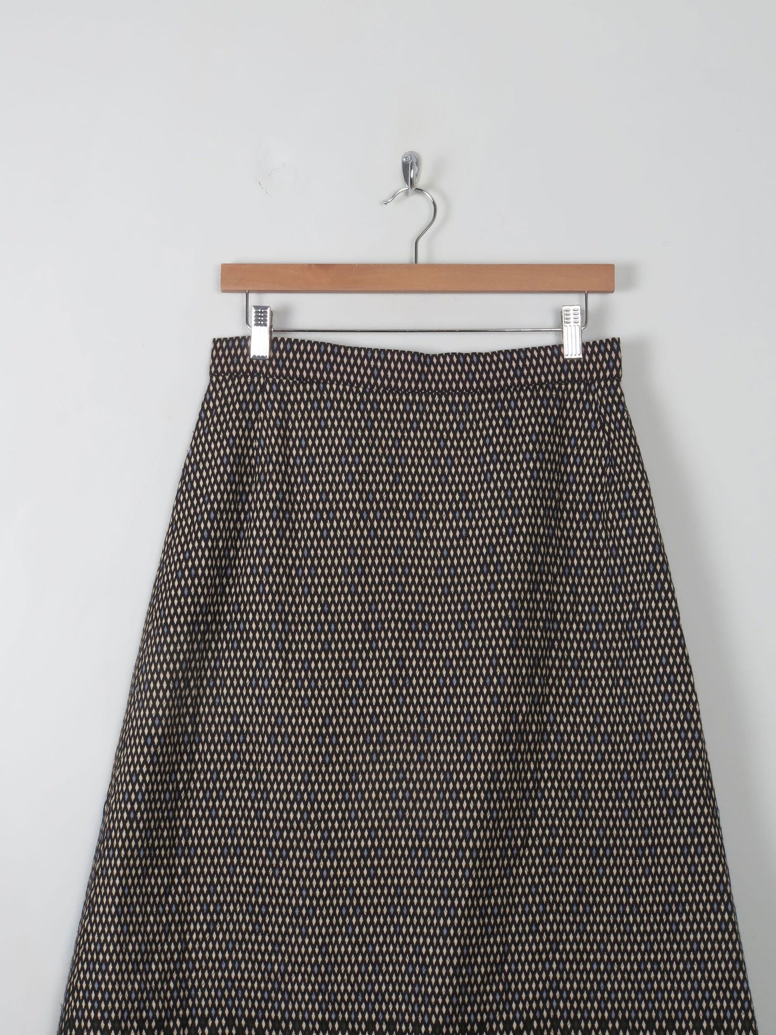 Vintage 1970s Quilted Maxi Skirt 29" W 10 - The Harlequin