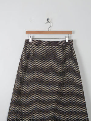 Vintage 1970s Quilted Maxi Skirt 29" W 10 - The Harlequin