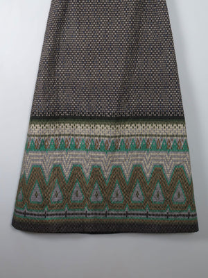Vintage 1970s Quilted Maxi Skirt 29" W 10 - The Harlequin