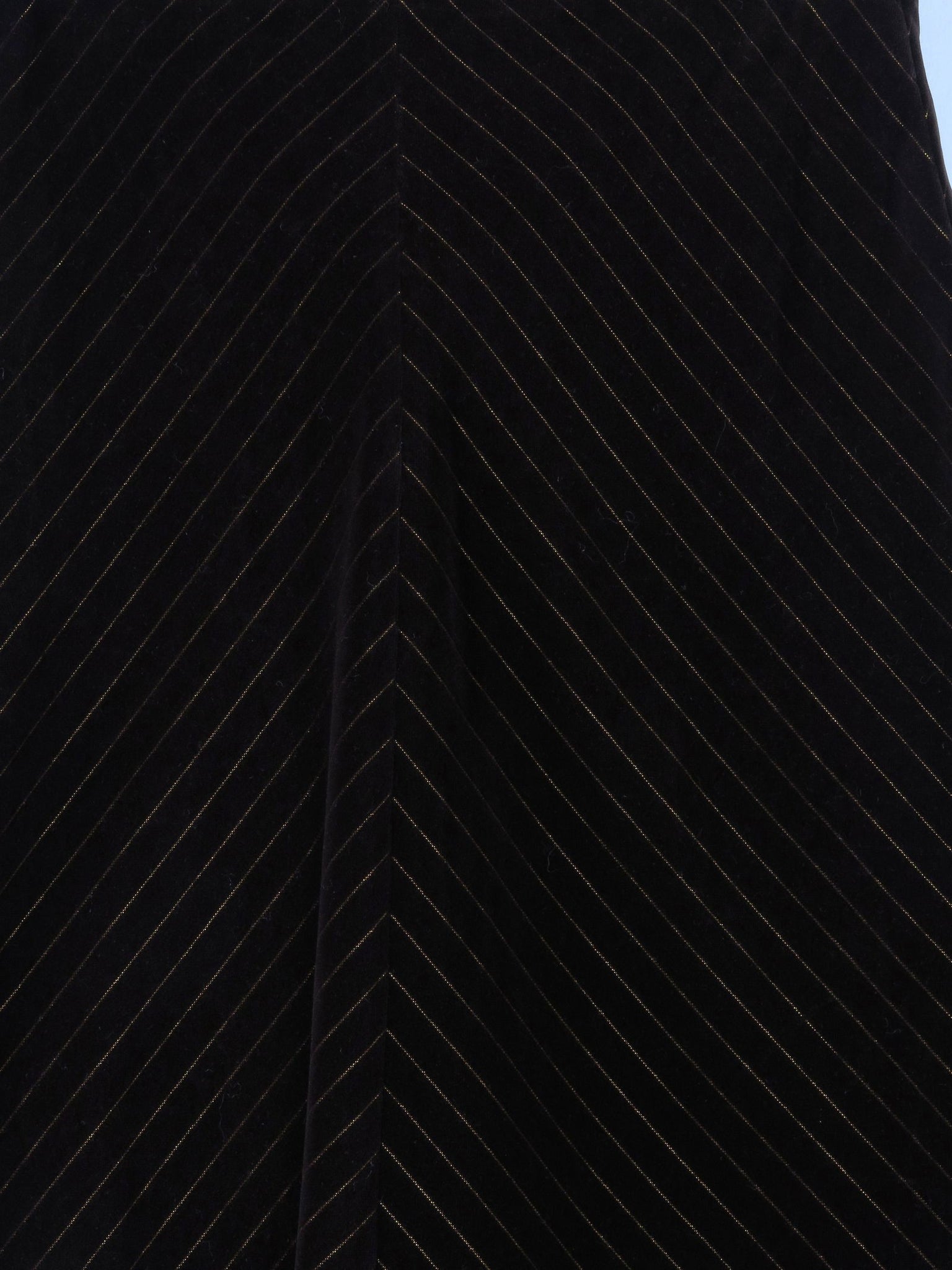 Vintage 1970s Velvet With Lurex Pinstripes S - The Harlequin