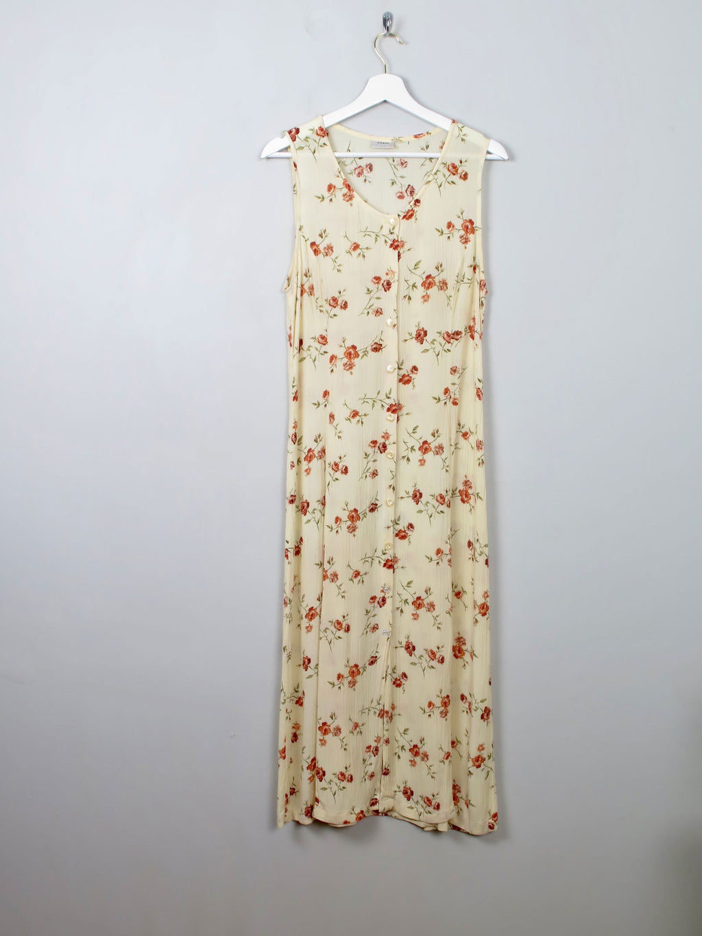 Vintage 90s Floral Buttermilk Dress S - The Harlequin