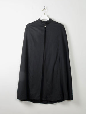 Vintage Black 1940s Cape By Miss Atkins S - The Harlequin