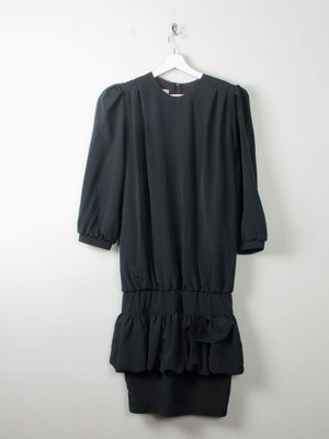 Vintage Black 1980s Dress 10 - The Harlequin