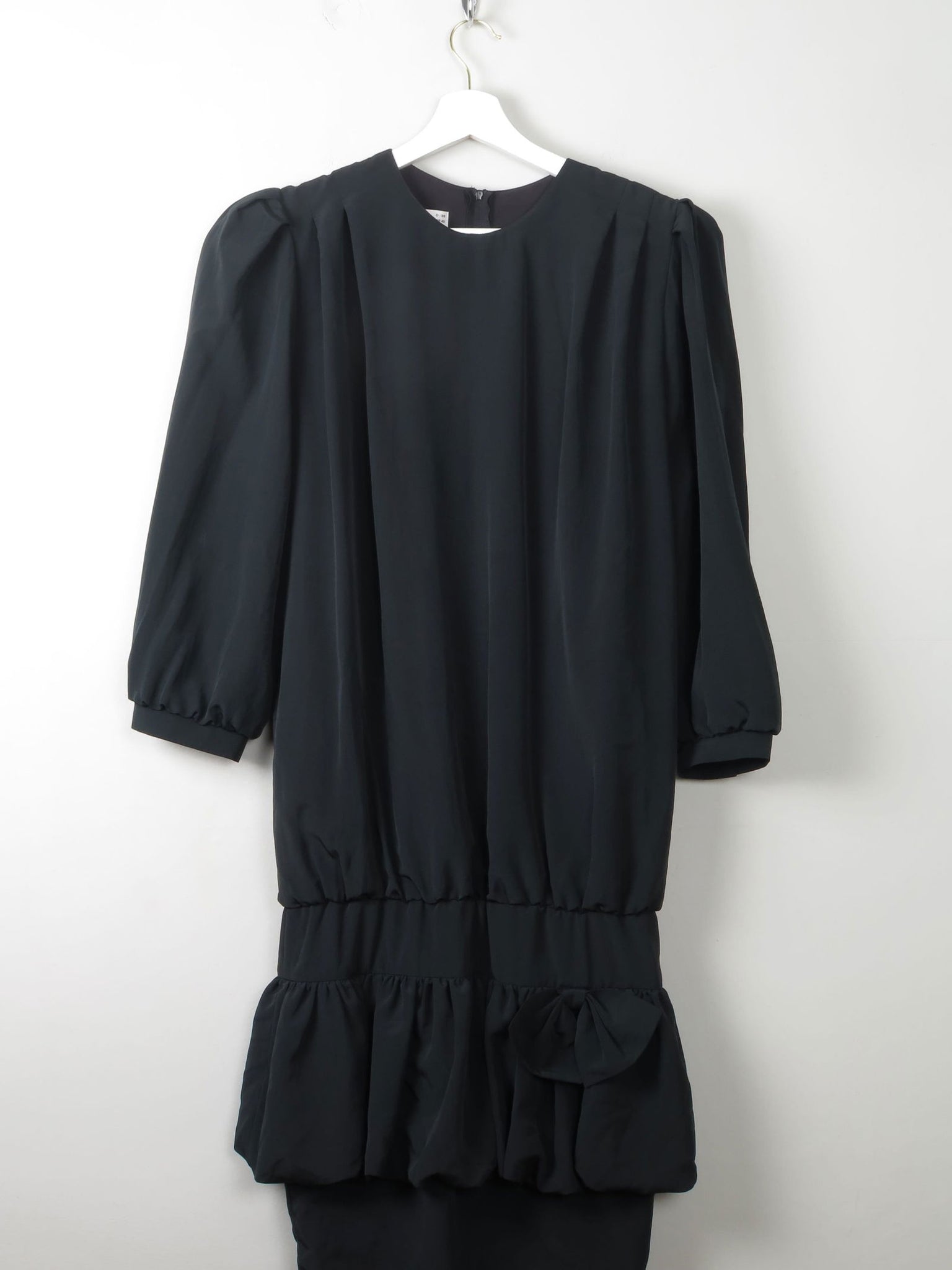 Vintage Black 1980s Dress 10 - The Harlequin