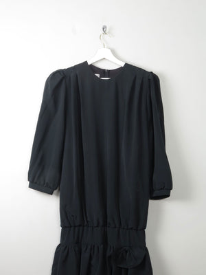 Vintage Black 1980s Dress 10 - The Harlequin