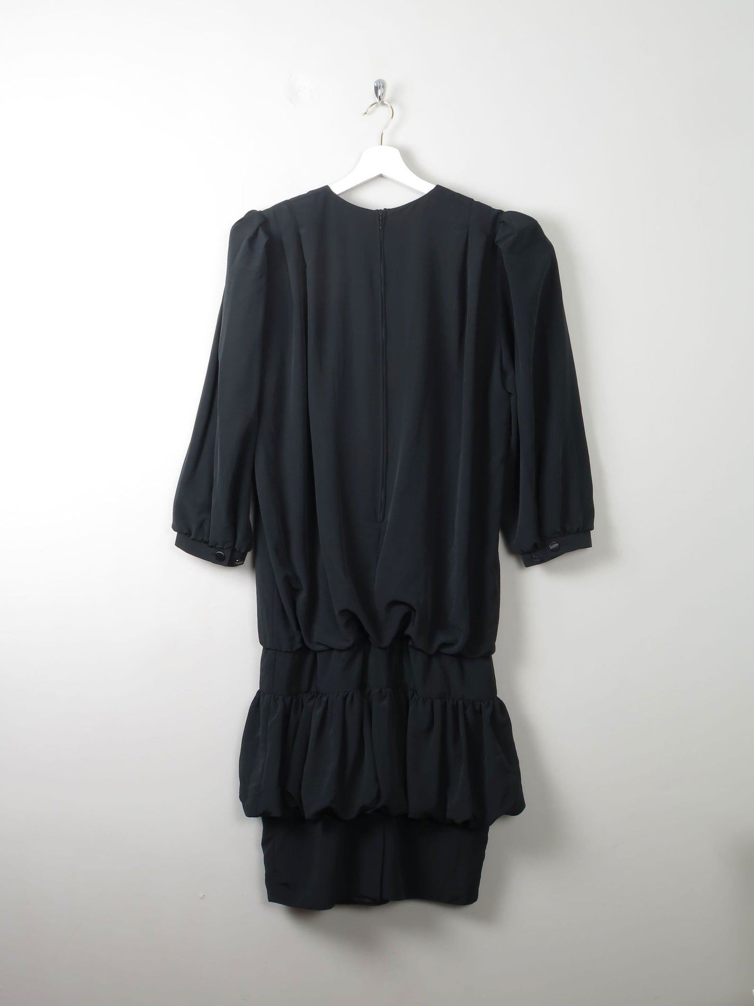 Vintage Black 1980s Dress 10 - The Harlequin