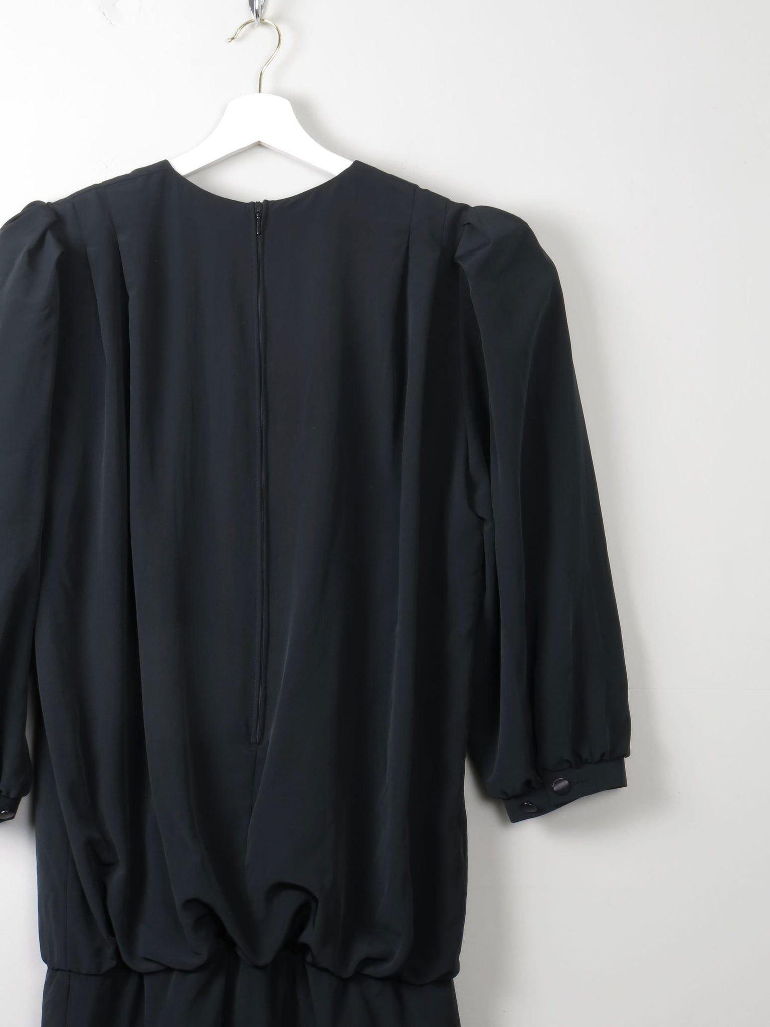 Vintage Black 1980s Dress 10 - The Harlequin