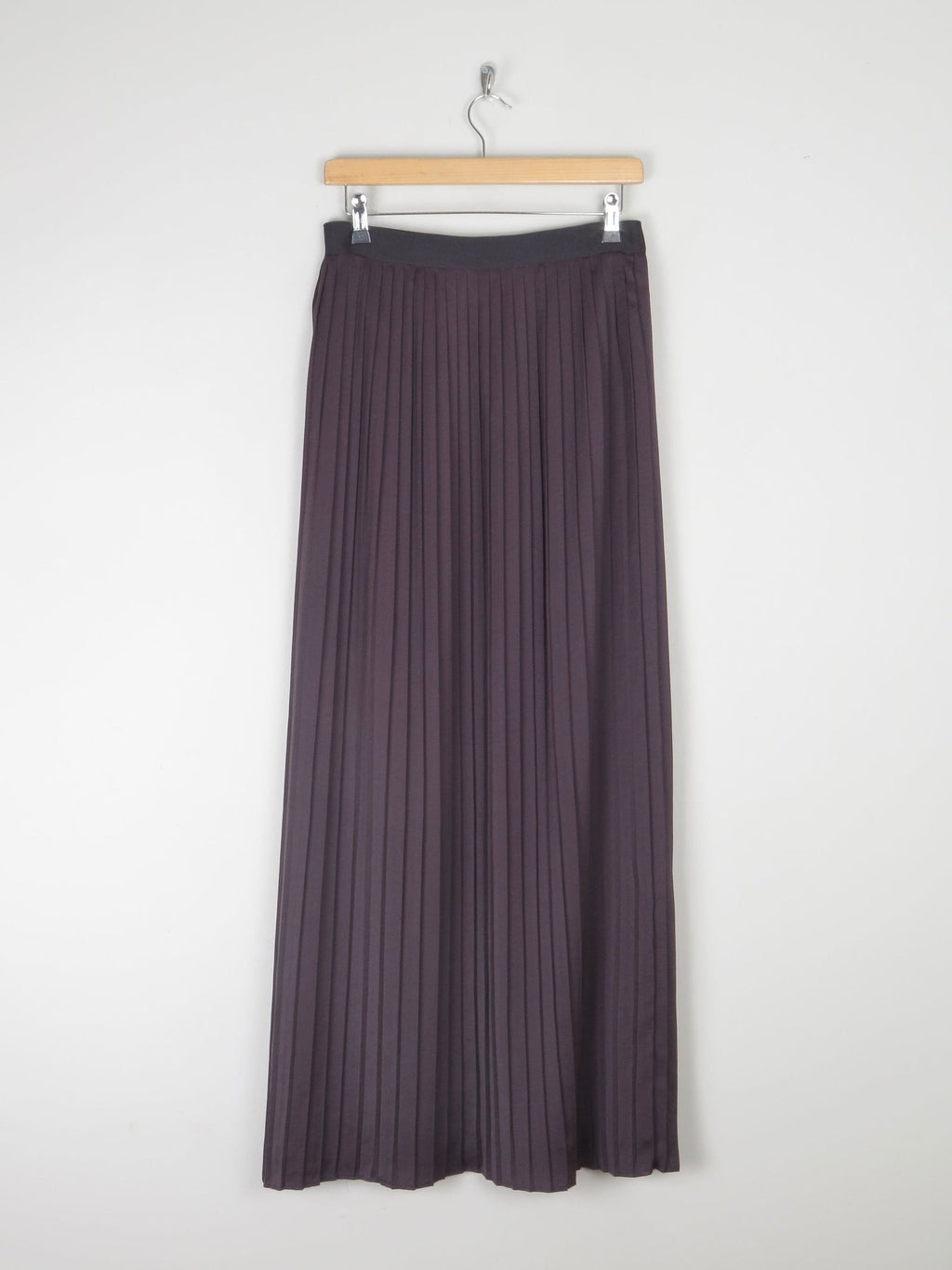 Vintage Black Armani Exchange Pleated Maxi Skirt S - The Harlequin