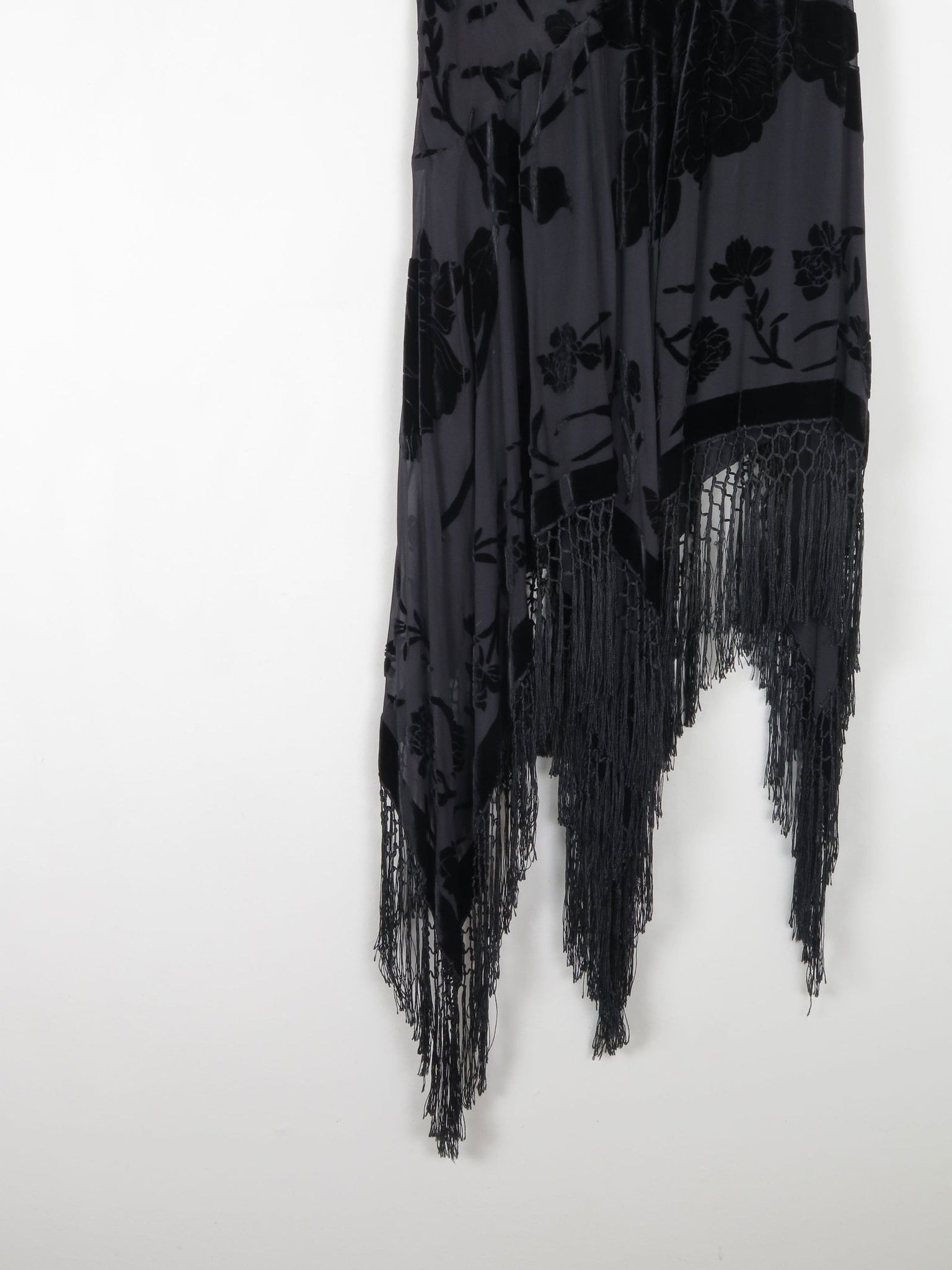 Vintage Black Devore Pearse Fionda Skirt S/M - The Harlequin