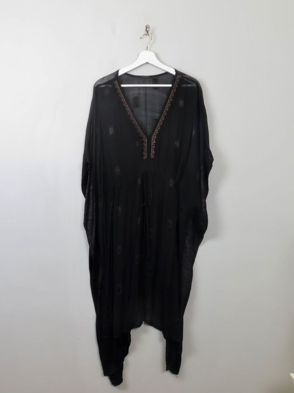Vintage Black Ethic Kaftan Dress One Size - The Harlequin