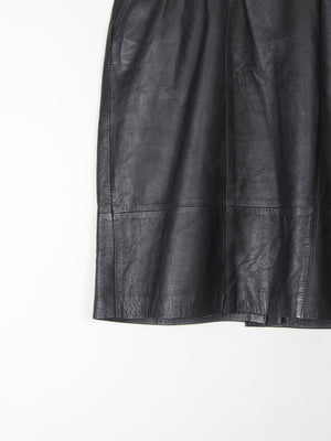 Vintage Black Leather Skirt S - The Harlequin