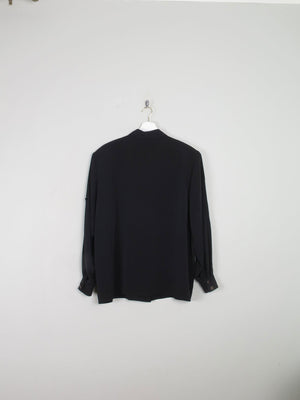 Vintage Black Sequin & Embroidered  Blouse  L/XL - The Harlequin