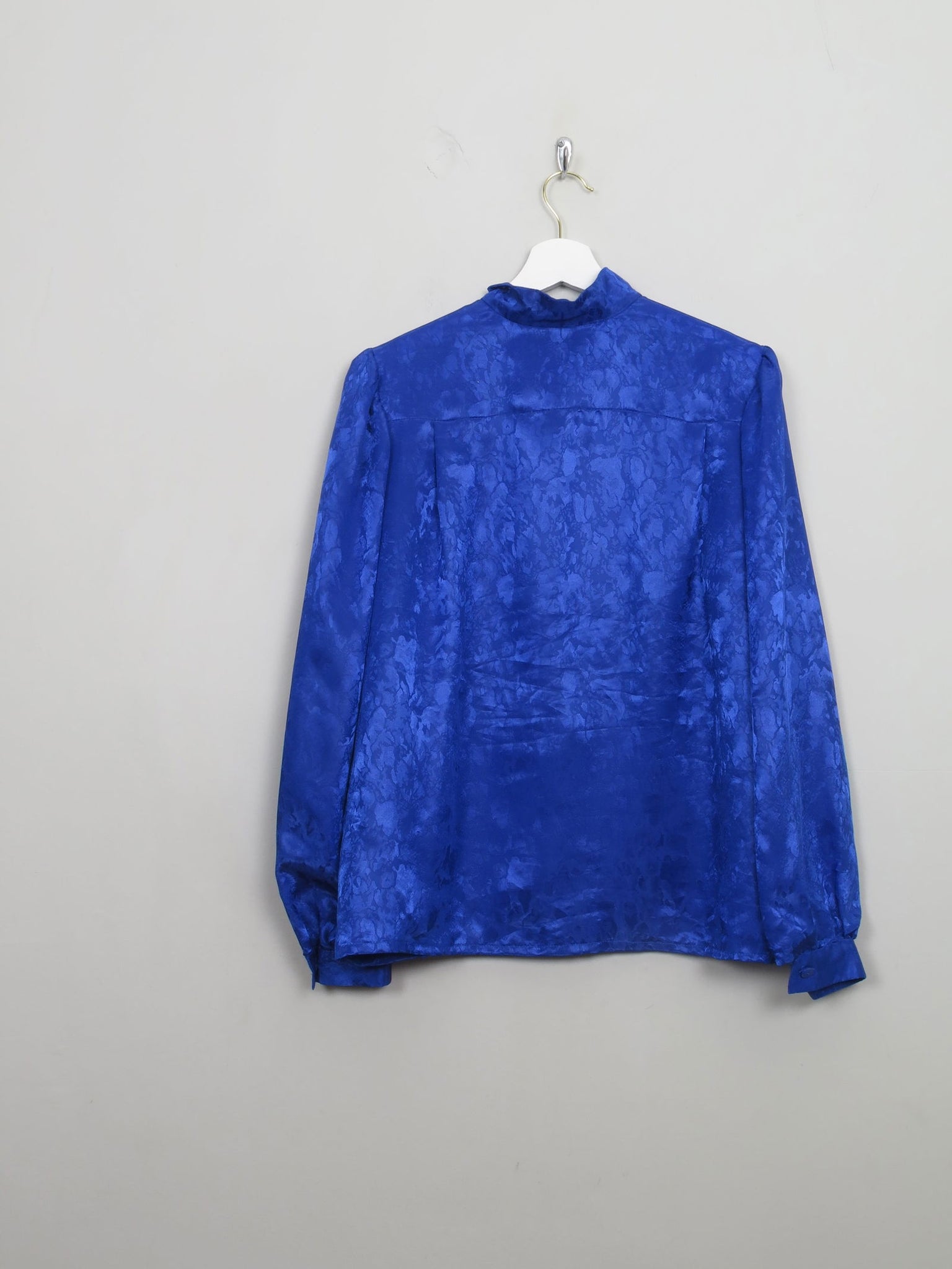 Vintage Blue Blouse M - The Harlequin