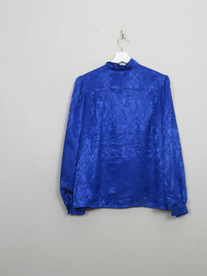 Vintage Blue Blouse M - The Harlequin