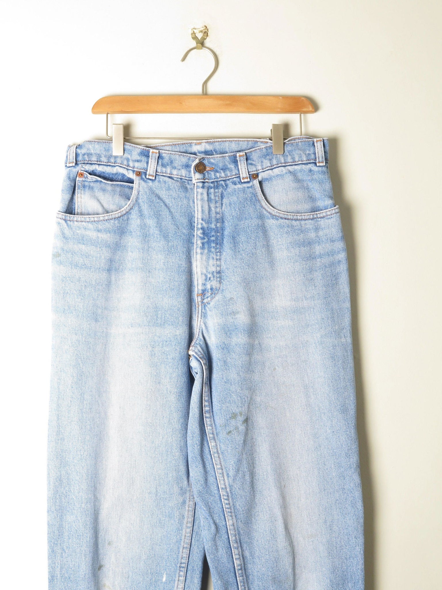 Vintage Blue Denim Orange Tab Vintage Levi’s 32W 36L - The Harlequin