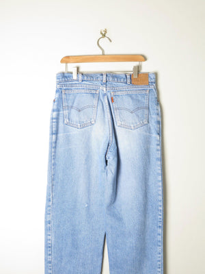 Vintage Blue Denim Orange Tab Vintage Levi’s 32W 36L - The Harlequin