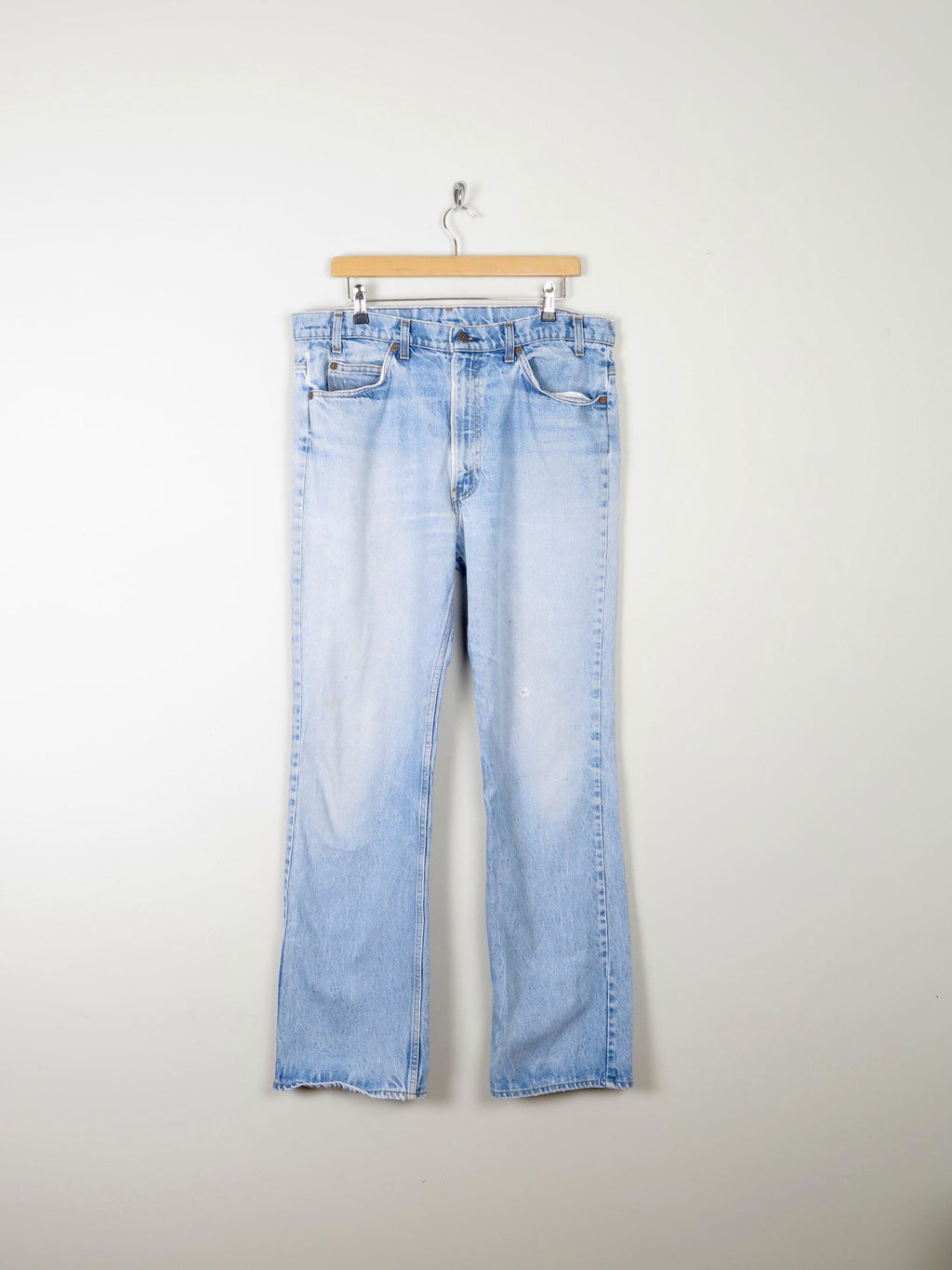 Vintage Blue Orange Tab Levis Jeans 36W 33L - The Harlequin