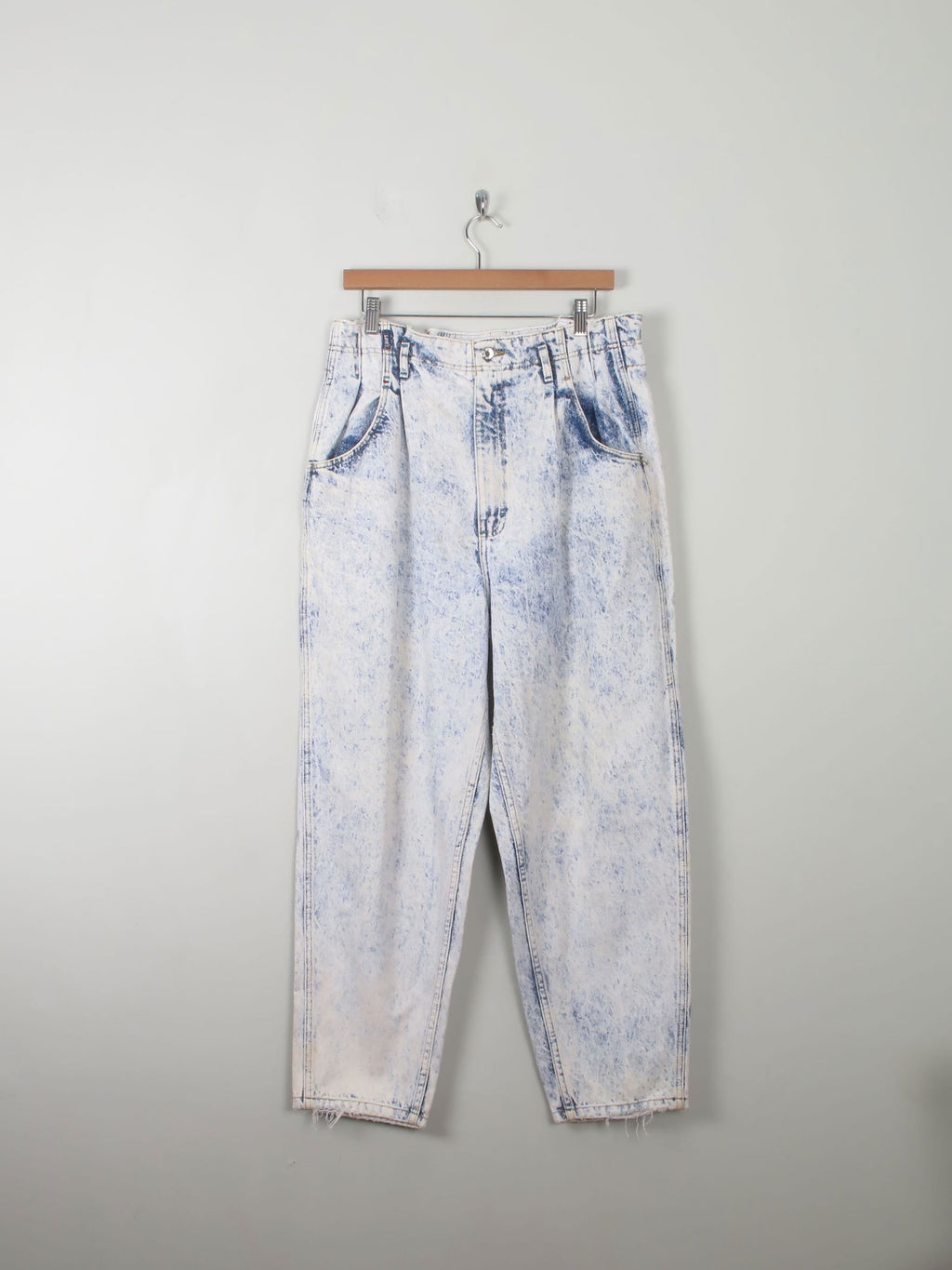 Vintage Blue Stone Wash Jeans By Lee 33W 28"L - The Harlequin