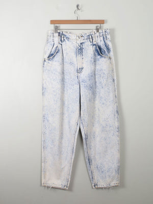 Vintage Blue Stone Wash Jeans By Lee 33W 28"L - The Harlequin