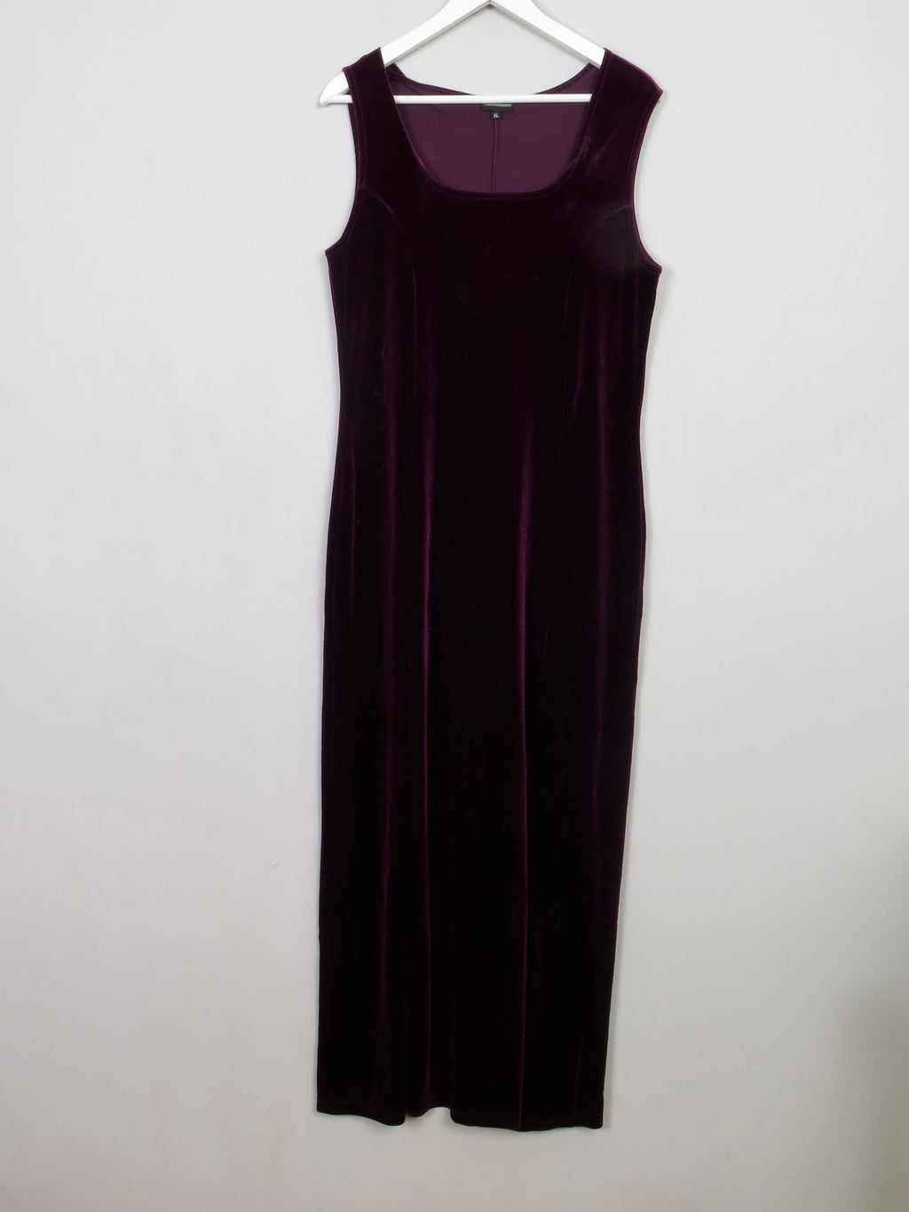 Vintage Burgundy Velvet Fitted Dress L/XL - The Harlequin