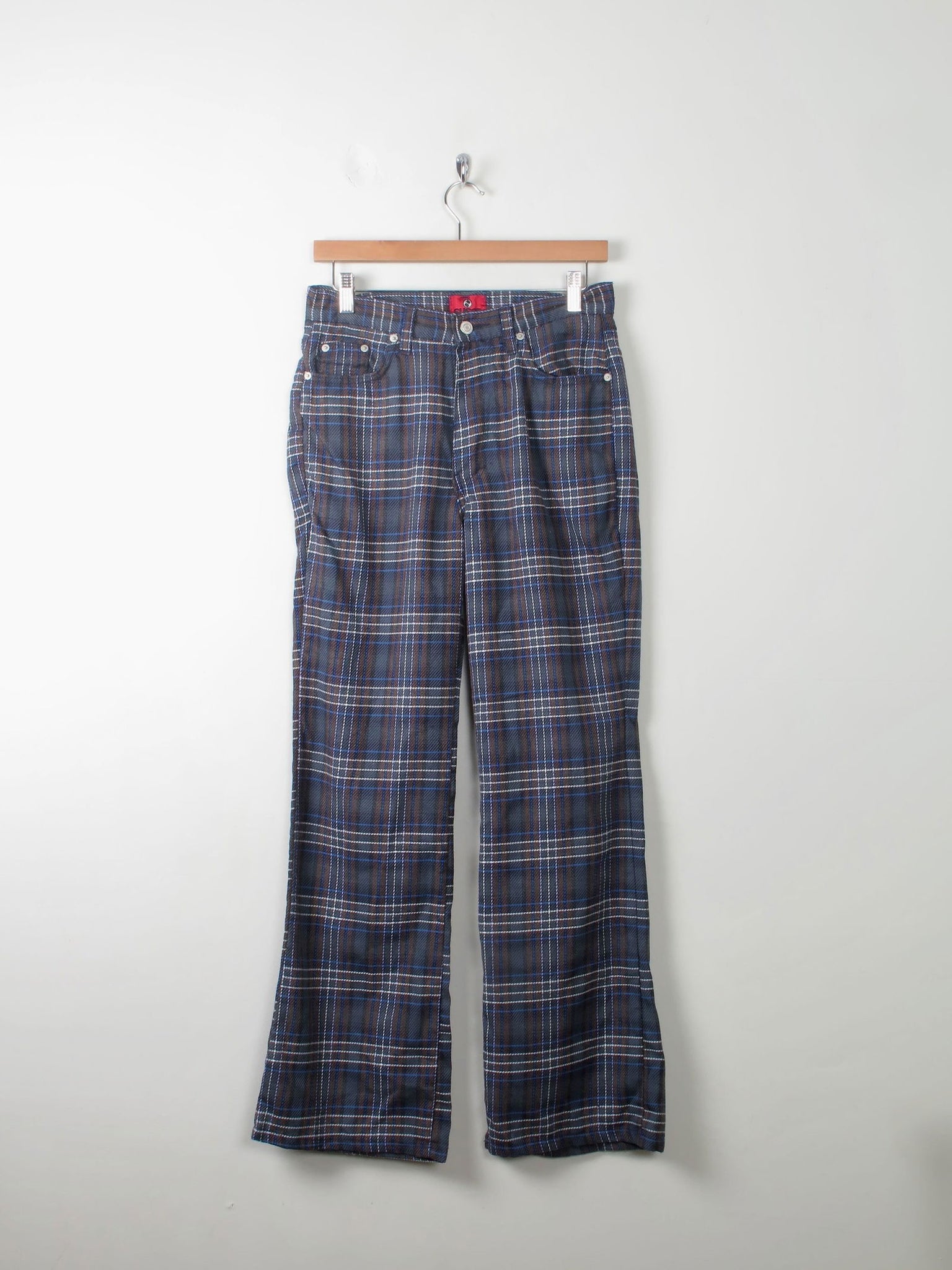 Vintage Check Susst 90s Trousers 29W