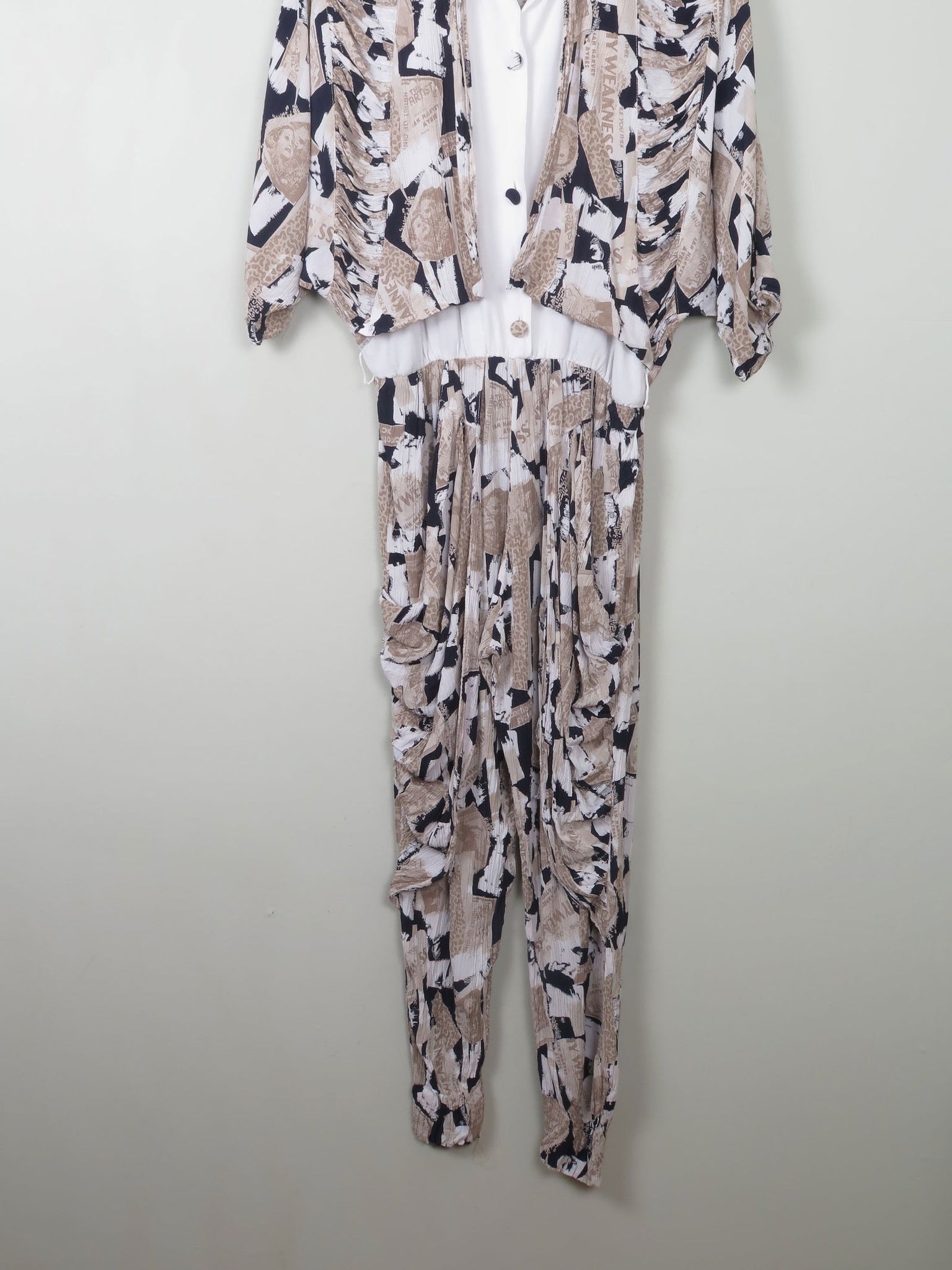 Vintage Colourful Jumpsuit S/M - The Harlequin
