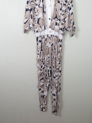 Vintage Colourful Jumpsuit S/M - The Harlequin
