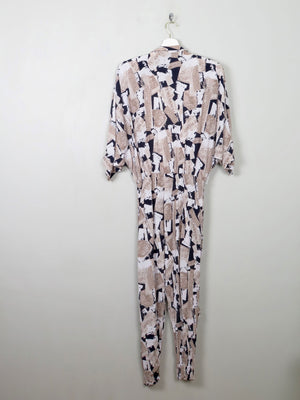 Vintage Colourful Jumpsuit S/M - The Harlequin