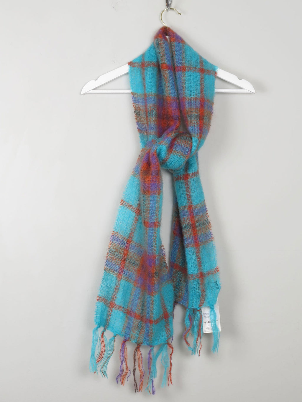 Vintage Colourful Mohair Scarf By John Hanley - The Harlequin