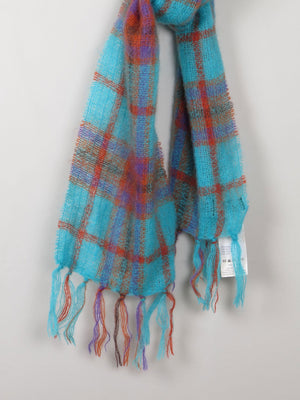 Vintage Colourful Mohair Scarf By John Hanley - The Harlequin