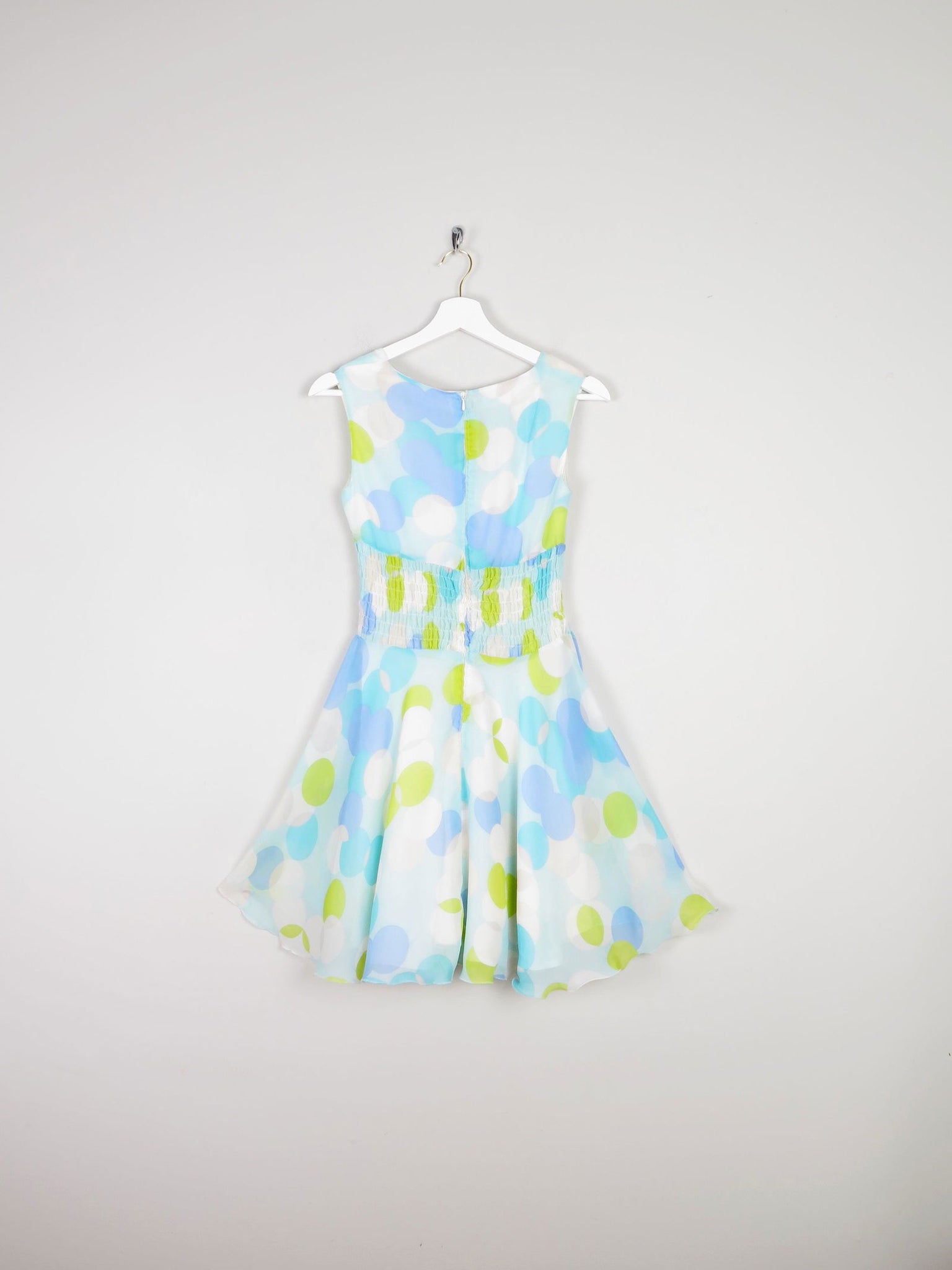 Vintage Colourful Polka Dot 1960s Short Dress 6/8 - The Harlequin