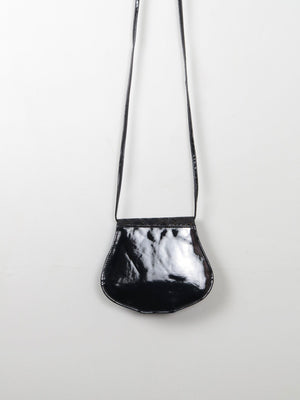 Vintage Cross Body Black Bag - The Harlequin