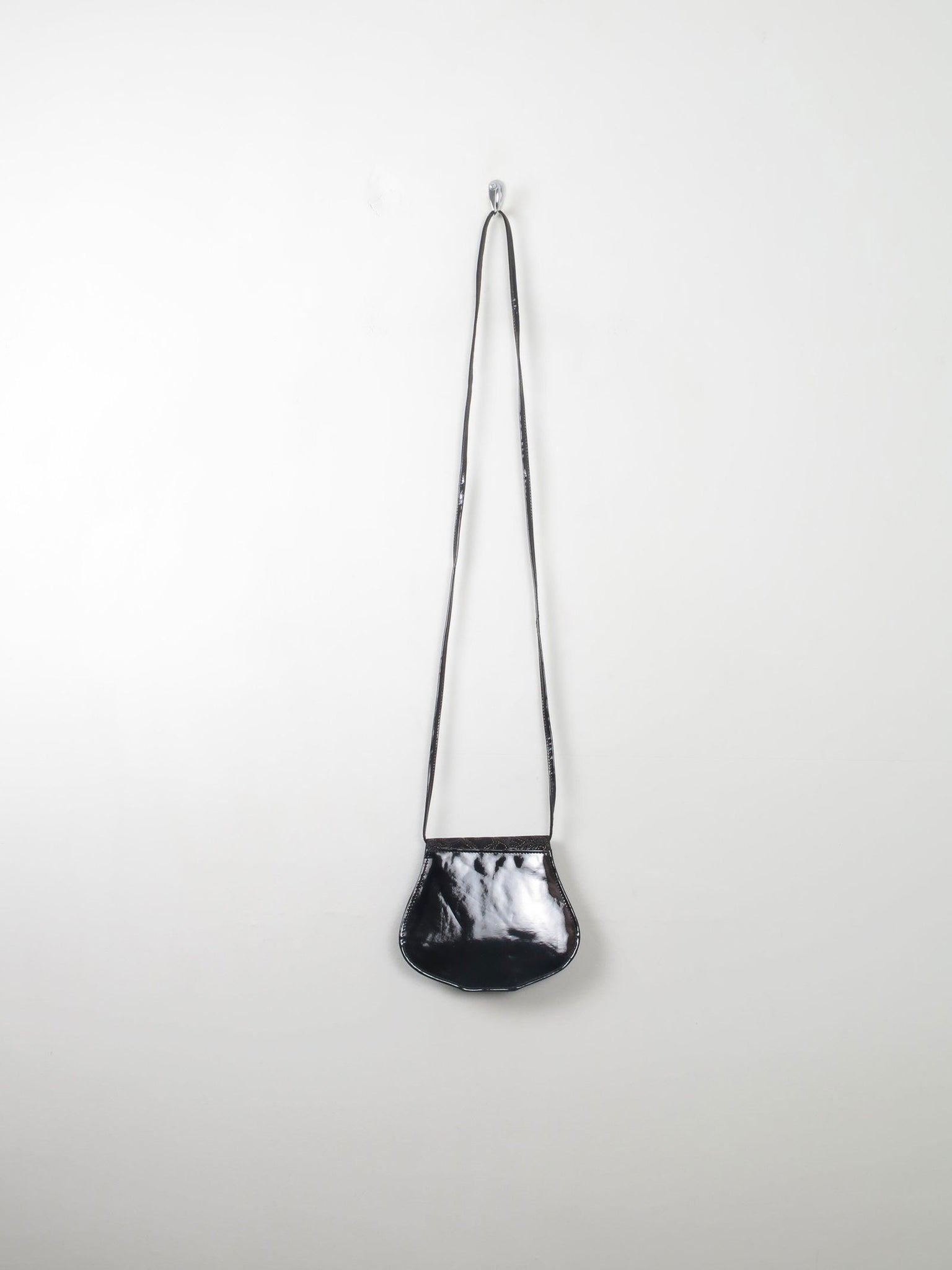 Vintage Cross Body Black Bag - The Harlequin